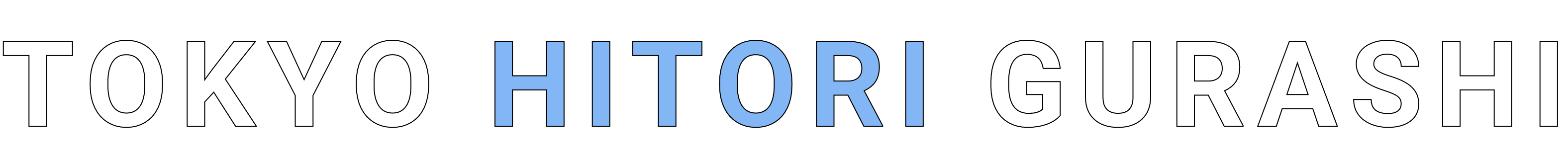 TOKYO HITORI GURASHI